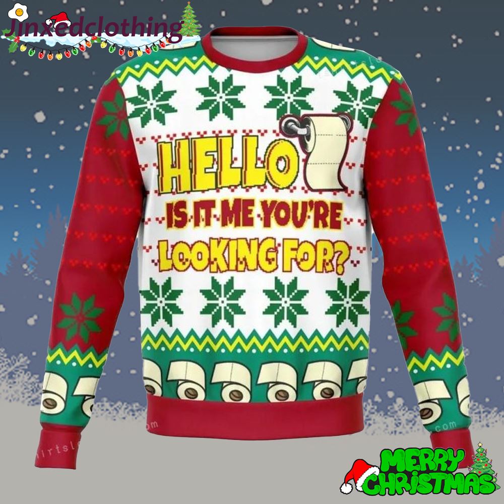 Tissue Hello Ugly Christmas Sweater Christmas Party 